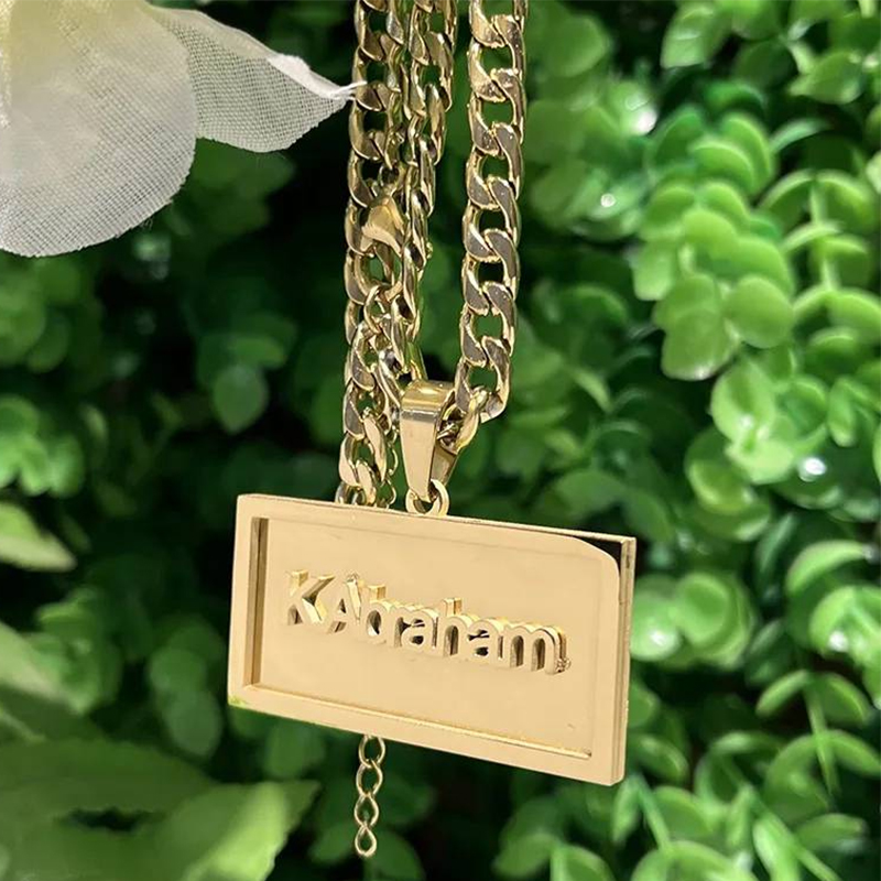 Name Necklace Custom - Nazwa własna Naszyjnik hip-hopowy dla mężczyzn