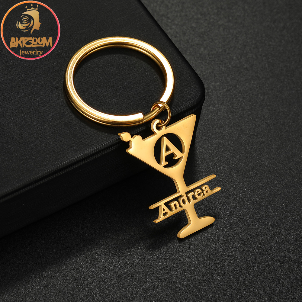 Initial Ring Custom - Akizoom Brelok z Własnym Imieniem Duże