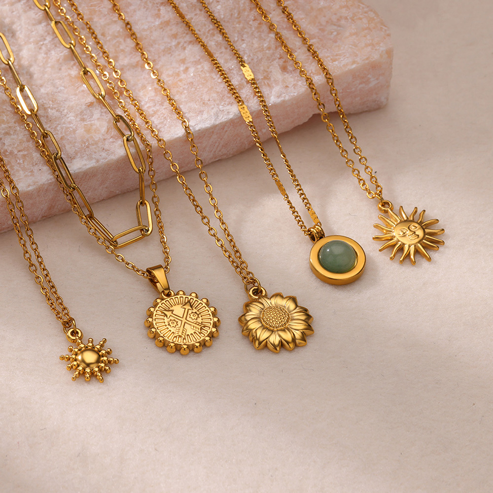 Geometryczny naszyjnik ze stal – Birth Flower Necklace recenzja i cena