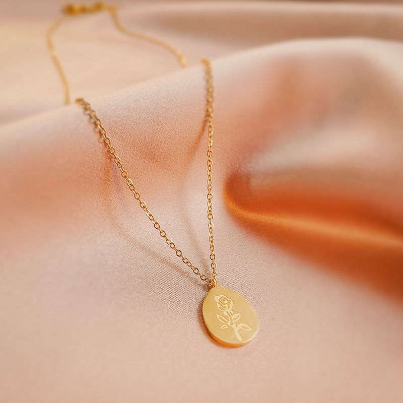 Naszyjniki ze stali nierdzewne – Birth Flower Necklace recenzja i cena